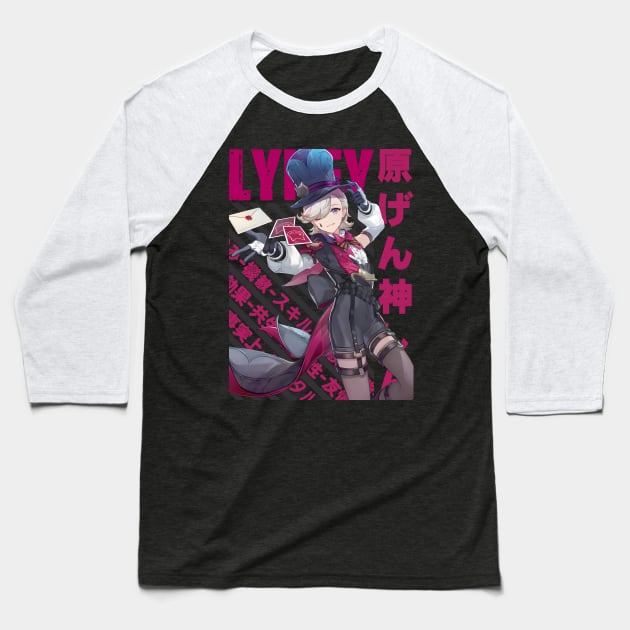 Genshin Impact - Lyney Baseball T-Shirt by Recup-Tout